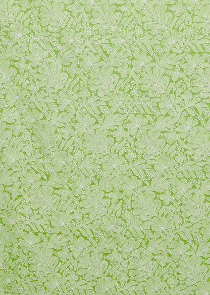 Firgun Hand Embroidered Pista Green Lucknowi Chikankari Georgette Unstitched Suit Set