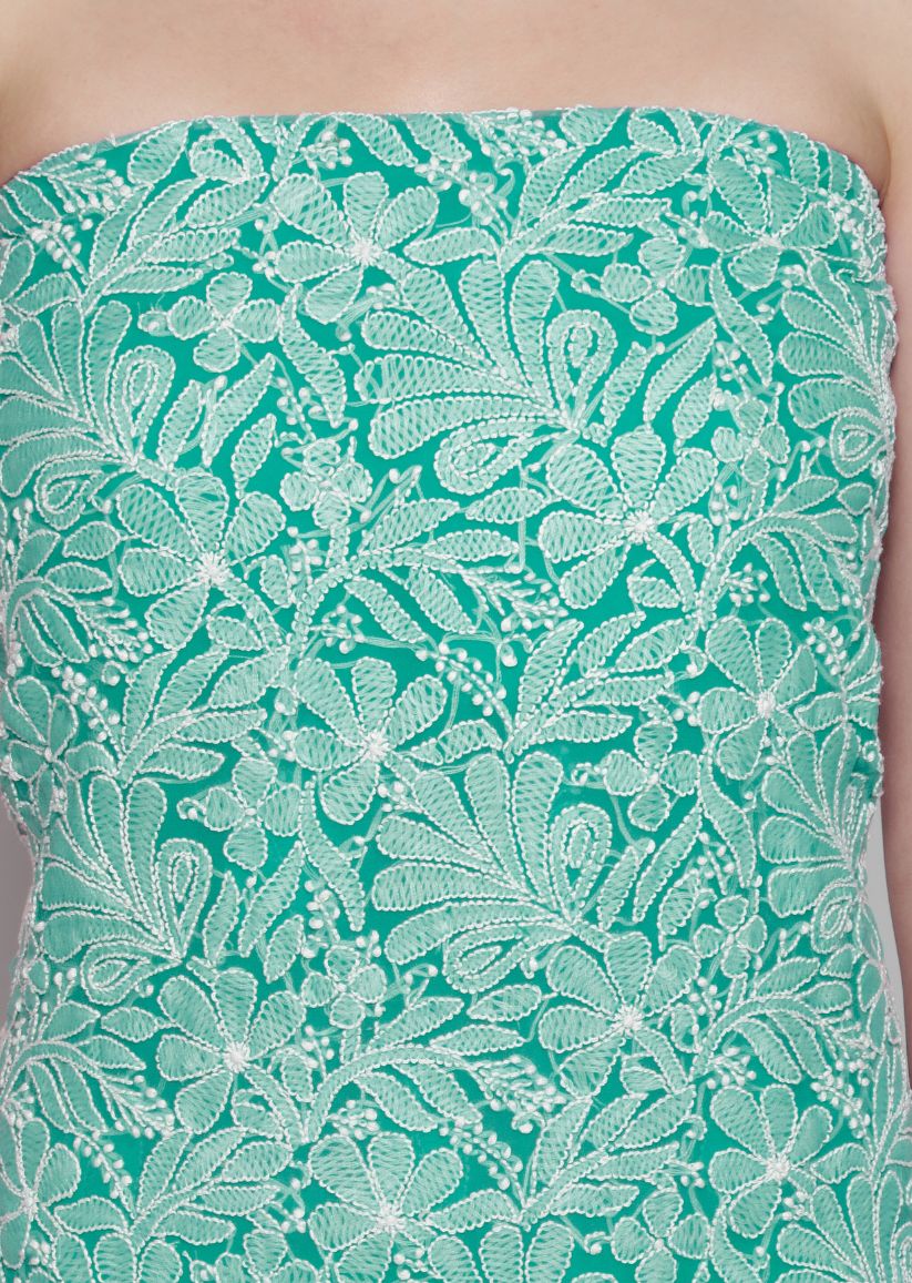 Firgun Hand Embroidered Jade Green Lucknowi Chikankari Georgette Unstitched Suit Set
